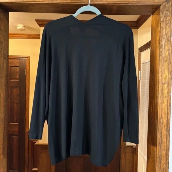 Club Monaco Black V-Neck Top - Picture 2 of 5